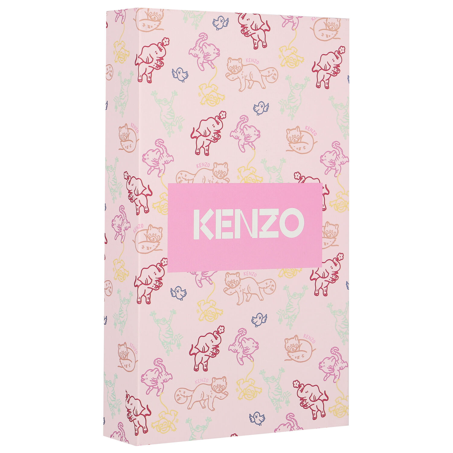 Baby Girls Pink Logo & Animals Babygrows Gift Set, 1, hi-res